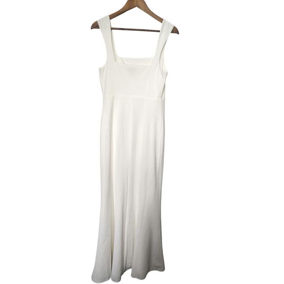 Show Me Your Mumu Front Slit Maxi Formal Dress Ivory Womens Large - Picture 2 of 6